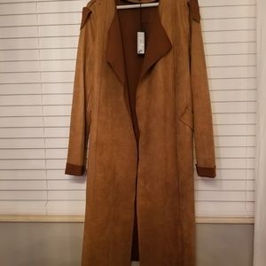 Sisterknit Faux Suede Coat + New with Tags